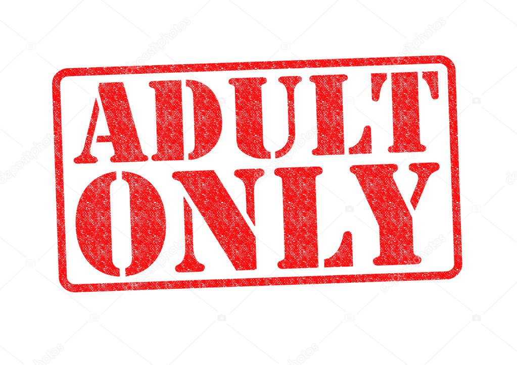 Stock photography ▻ ADULT ONLY Rubber Stamp over a white background. ◅ 2403...