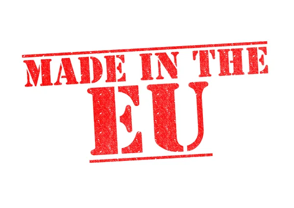 MADE IN THE EU Rubber Stamp — Stock Photo, Image