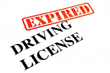 Driving License EXPIRED clipart