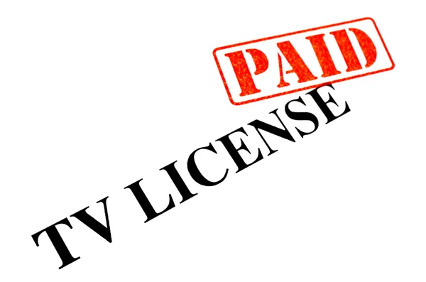 TV License PAID — Stock Photo, Image