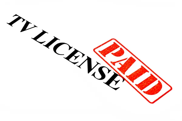 TV License PAID — Stock Photo, Image