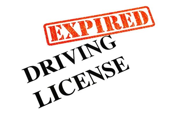 Driving License EXPIRED — Stock Photo, Image