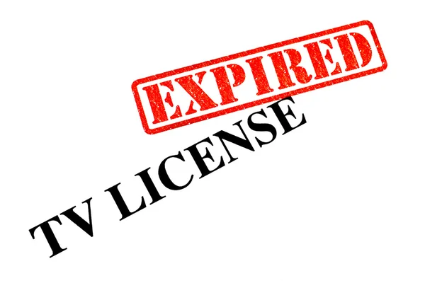 TV License EXPIRED — Stock Photo, Image