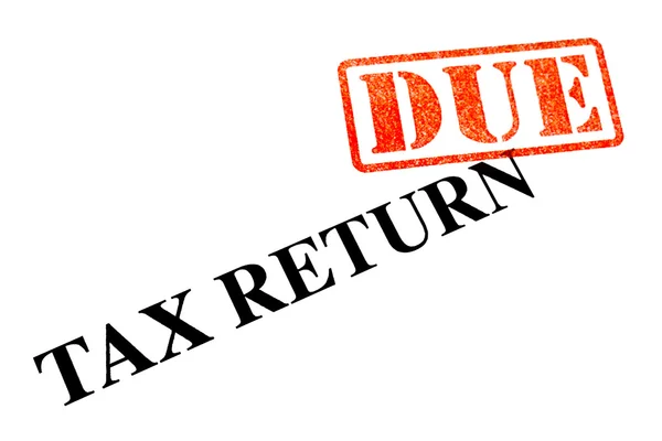 Tax Return DUE — Stock Photo, Image