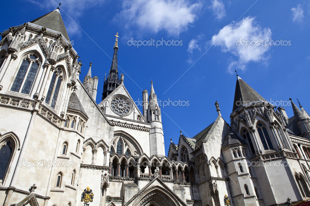The Royal Courts of Justice in London — Stock Photo © chrisdorney