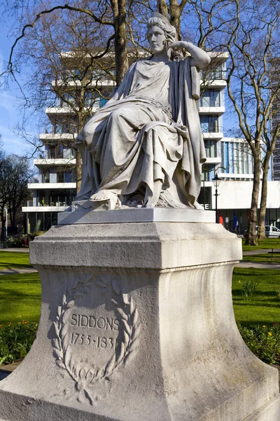 Statua Sarah Siddons su Paddington Green — Foto Stock