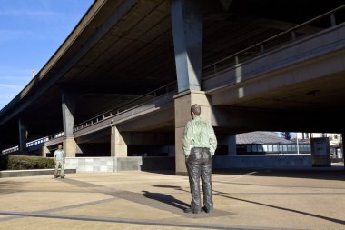 Standing Man Sculpture in Paddington, London clipart