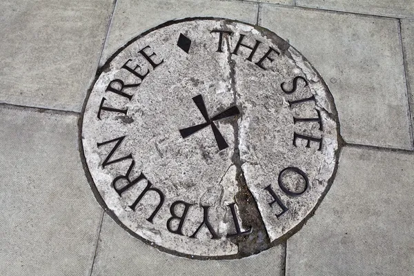 Londra plak tyburn ağaç (Kara)