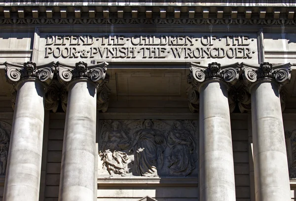 Exterior of the Old Bailey in London — Stock Photo, Image