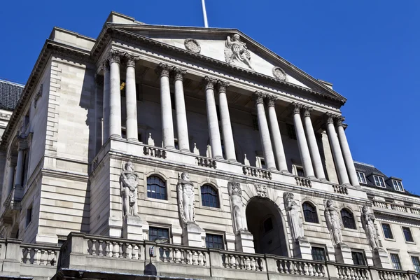 Bank of england v Londýně — Stock fotografie