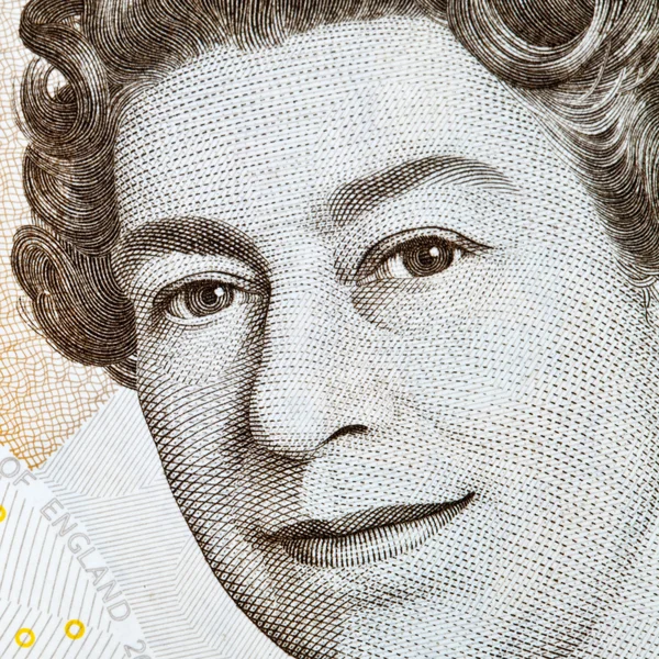 La Reine sur un billet anglais — Photo