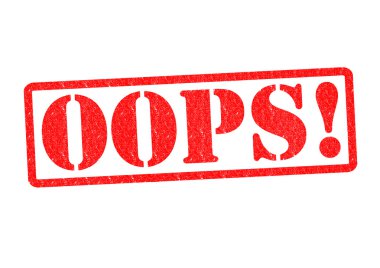 OOPS! clipart