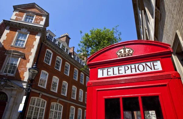 Cabina telefonica rossa a Londra — Foto Stock