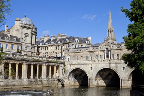 Pulteney köprü ve river avon — Stok fotoğraf