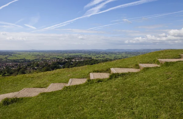 Glastonbury Toriin johtavat askeleet — kuvapankkivalokuva