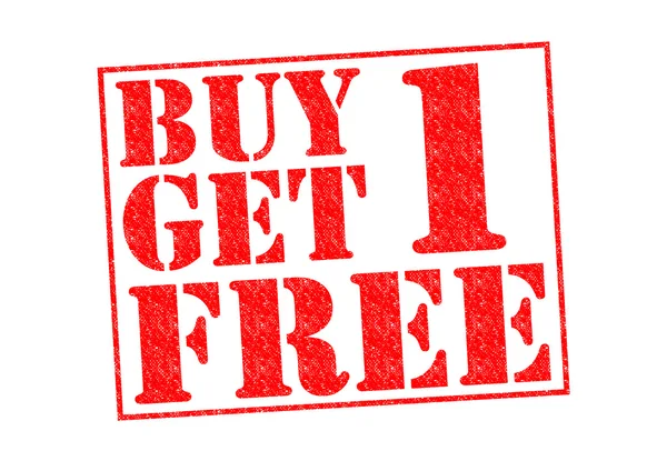 BUY 1 GET 1 FREE — Stock Photo, Image