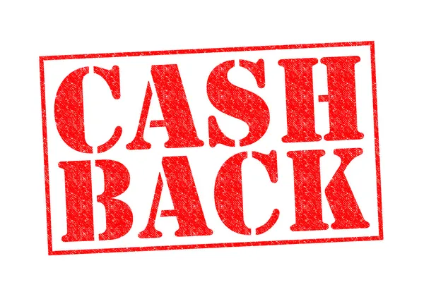 CASH BACK — Stock Photo, Image