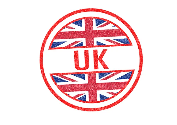 Selo de borracha do Reino Unido — Fotografia de Stock