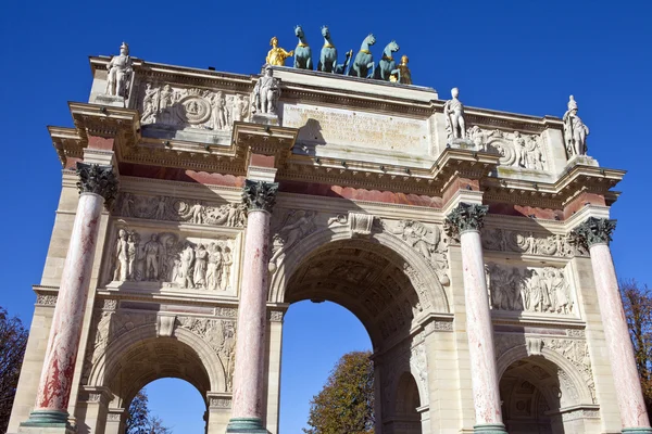 Arc de Triomphe du Carrousel στο Παρίσι — Φωτογραφία Αρχείου