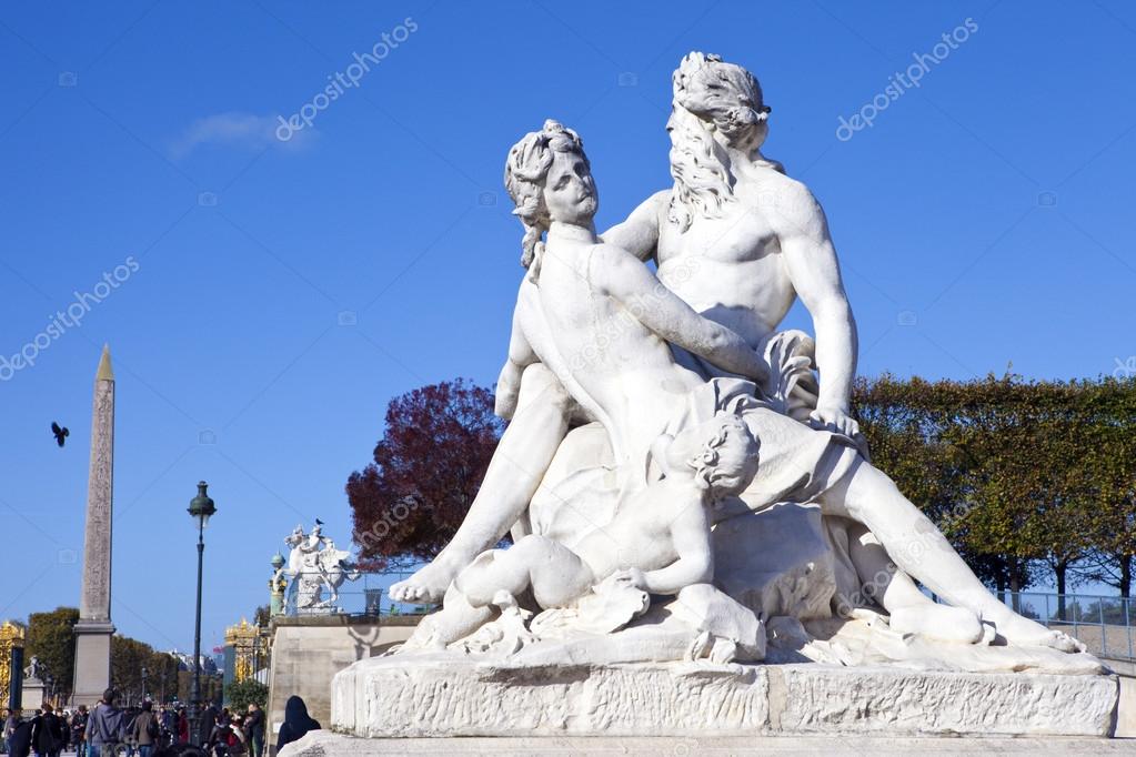 Statue in the Tuileries Garden in Paris