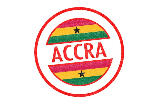 Accra Rubberstempel — Stockfoto