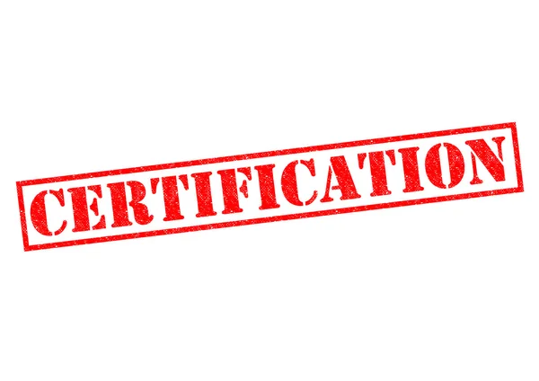 Certyfikacja — Zdjęcie stockowe