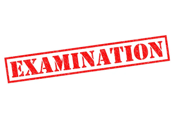 EXAMINATION Rubber Stamp — Stock Photo, Image