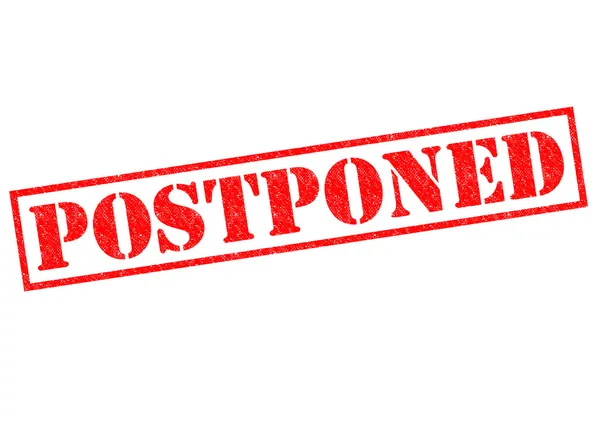 POSTPONED — Stock Photo, Image