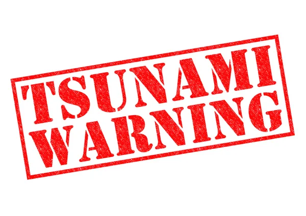 TSUNAMI WARNING — Stock Photo, Image