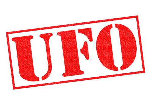 Ufo のゴム製スタンプ — ストック写真