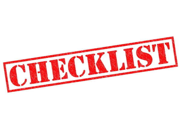 Checklista — Stockfoto