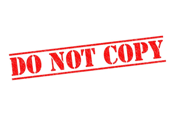 DO NOT COPY — Stock Photo, Image