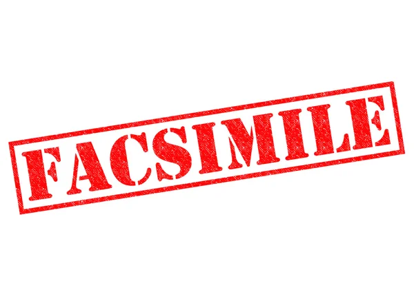 Facsímil — Foto de Stock