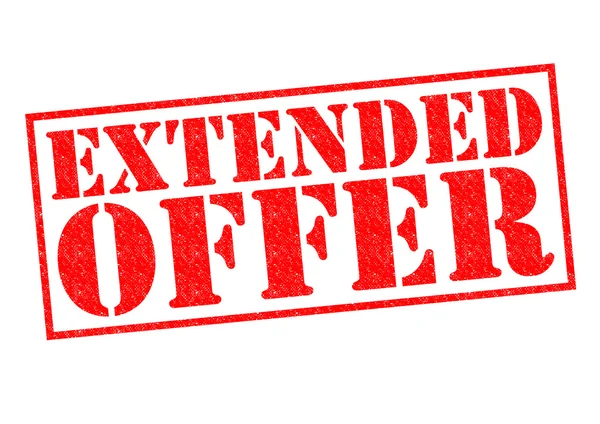 EXTENDED OFFER — Stock Photo, Image