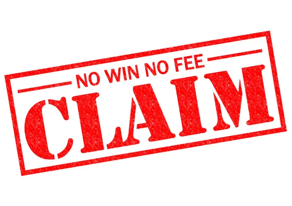 No WIN NO FEE CLAIM — стоковое фото