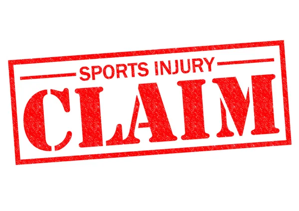 SPORTS INJURY CLAIM — Stock Photo, Image