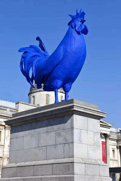 Il Cockerel Blu in Piazza Trafalgar — Foto Stock