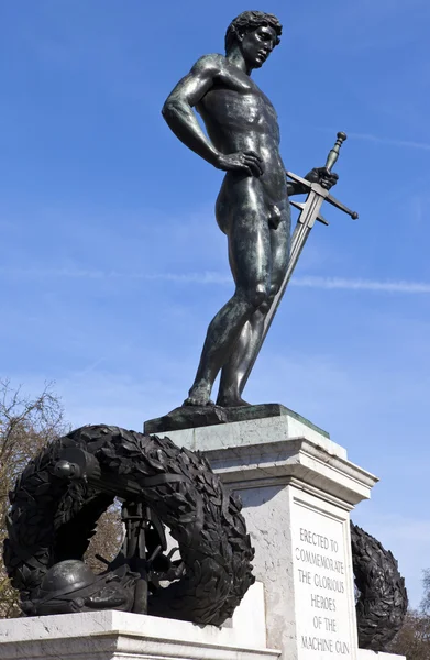 Mémorial du Corps des mitrailleuses à Londres — Photo