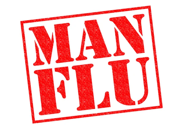 Człowiek grypy — Zdjęcie stockowe