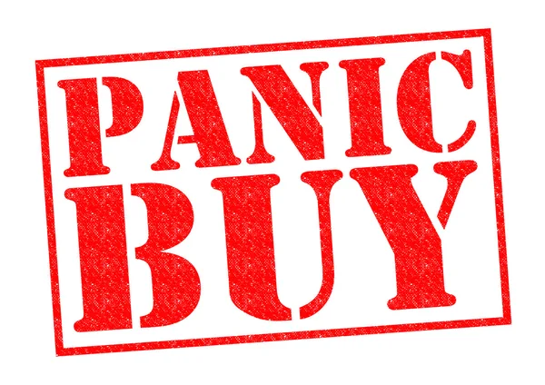PANIC BUY — Stock Photo, Image