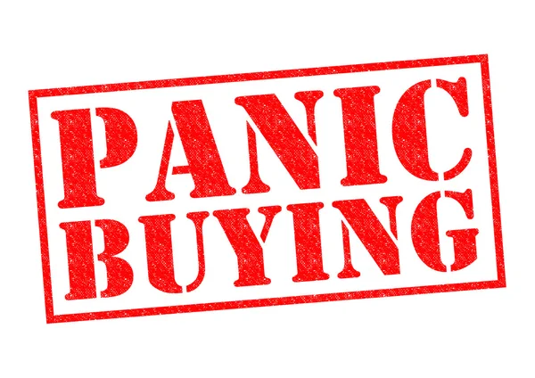 PANIC BUYING — Stock Photo, Image