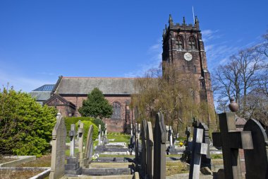 St. Peter's Church in Woolton, Liverpool clipart