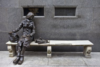 Eleanor Rigby Sculpture in Liverpool clipart