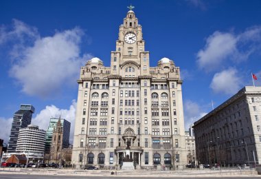 The Royal Liver Building in Liverpool clipart