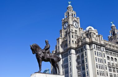 King Edward VII Monument in Liverpool clipart