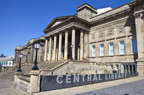 Центральна бібліотека в Ліверпуль — стокове фото