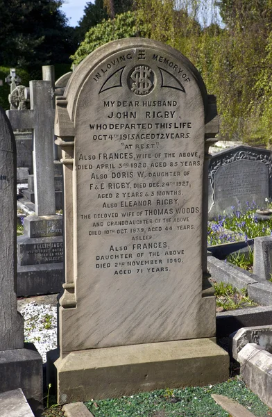 Eleanor rigby grób w Liverpoolu — Zdjęcie stockowe