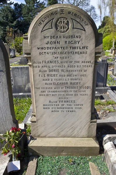 Tombe d'Eleanor Rigby à Liverpool — Photo