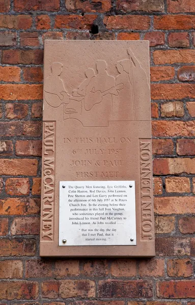 Plaque Commemorating the Meeting of Lennon and McCartney