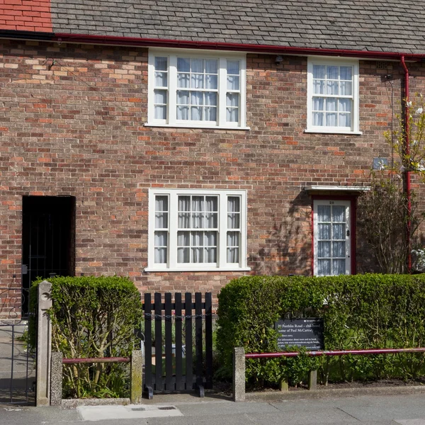 Maison d'enfance de Sir Paul McCartney à Liverpool — Photo